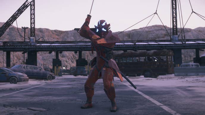 Death Stranding 2 red samurai.